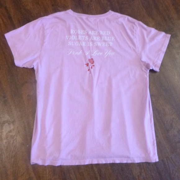 2 VICTORIA'S SECRET VALENTINE HEARTS & ROSES T SHIRTS SZ-L w/BONUS WRISTLET - Picture 11 of 16